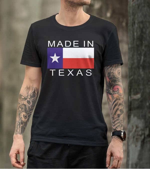 MADE IN TEXAS Lone Star Flag Pride T-Shirt