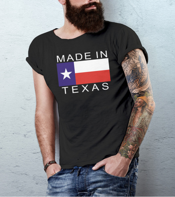 MADE IN TEXAS Lone Star Flag Pride T-Shirt