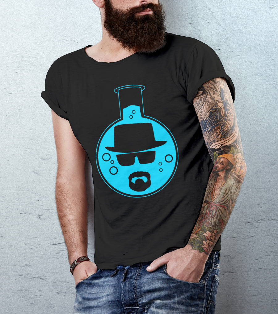 Mr White Jesse J Chemistry Lab Beaker Hat And Glasses T-Shirt