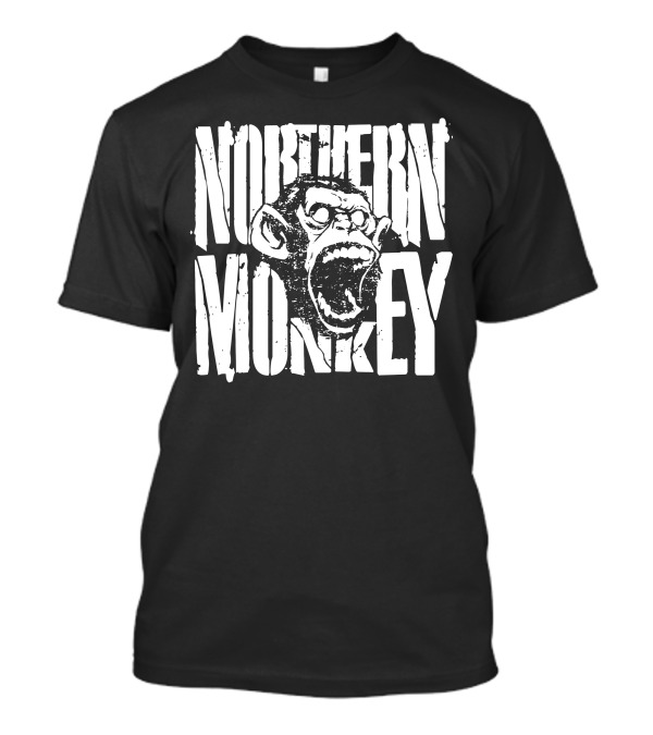 NORTHERN MONKEY Shouting Ape Black T-Shirt