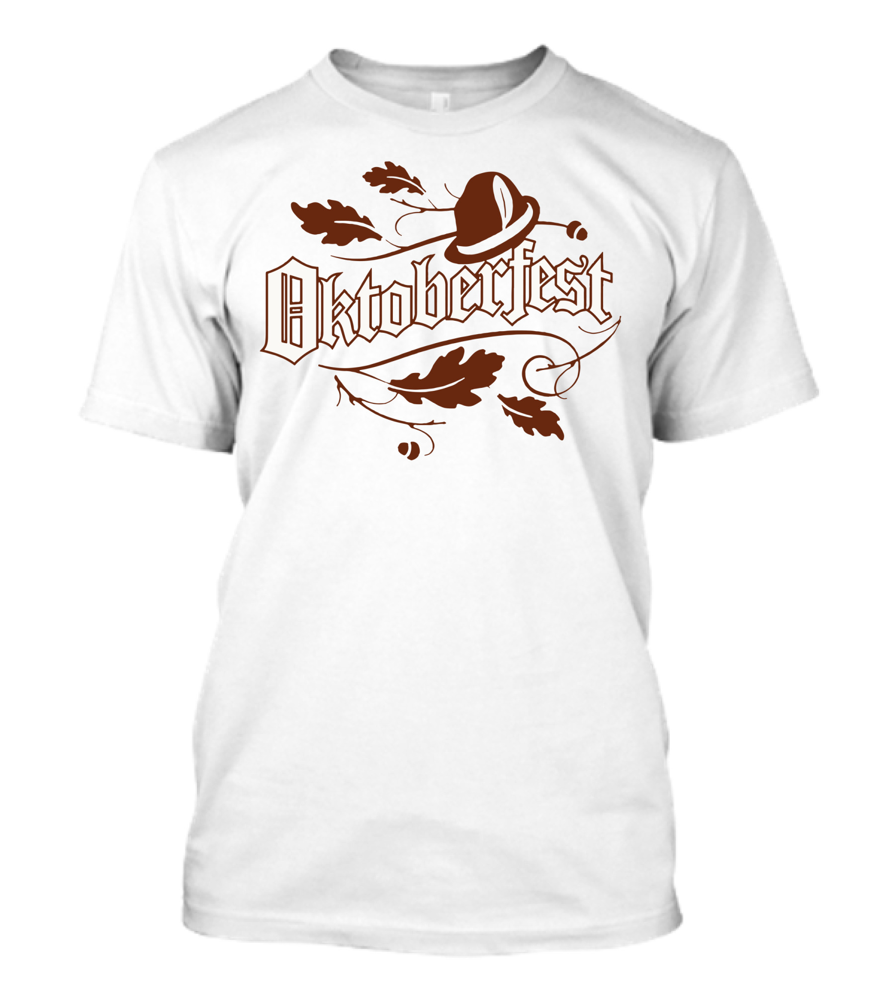 Oktoberfest Hat Acorns Decorative Leaves T-Shirt
