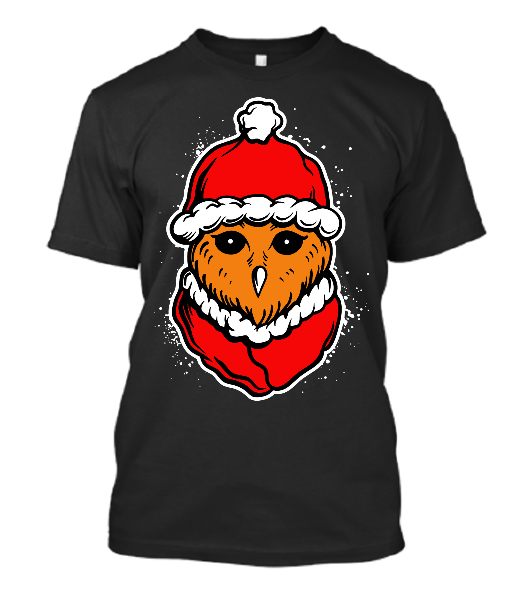 Owl Santa Claus Hat T-Shirt