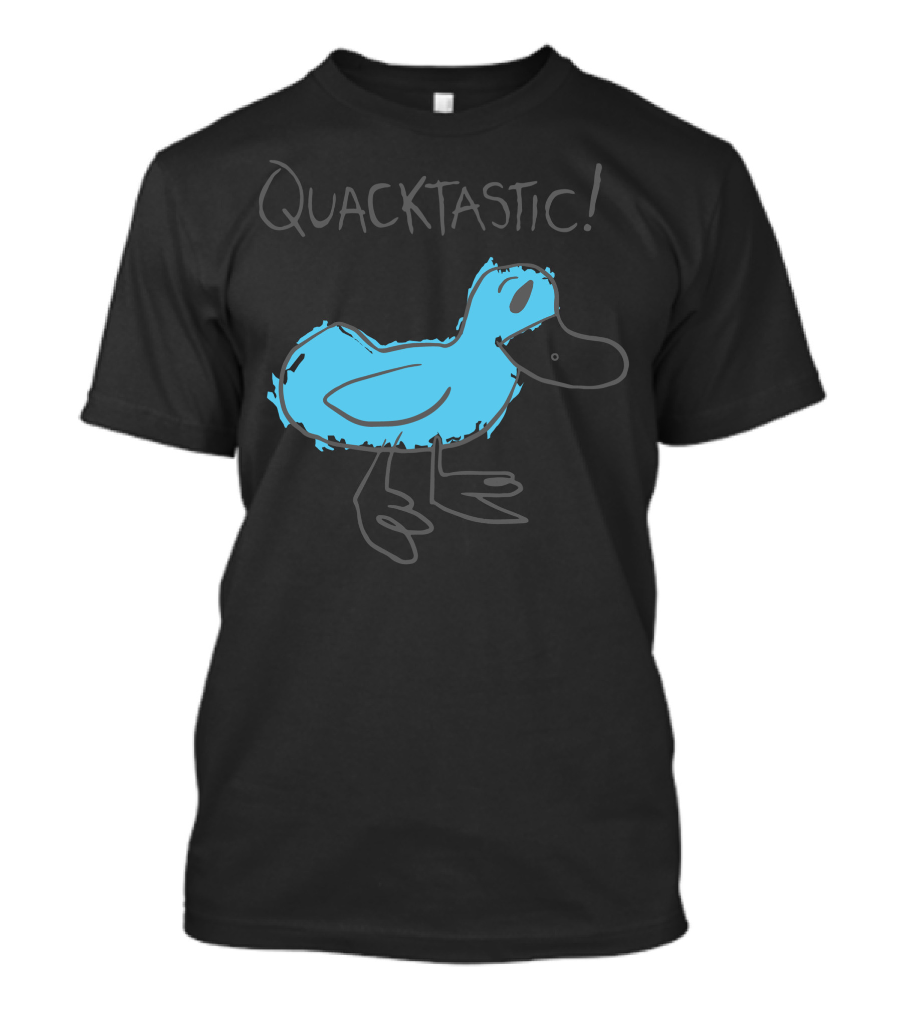 Quacktastic Blue Duck Sketch T-Shirt