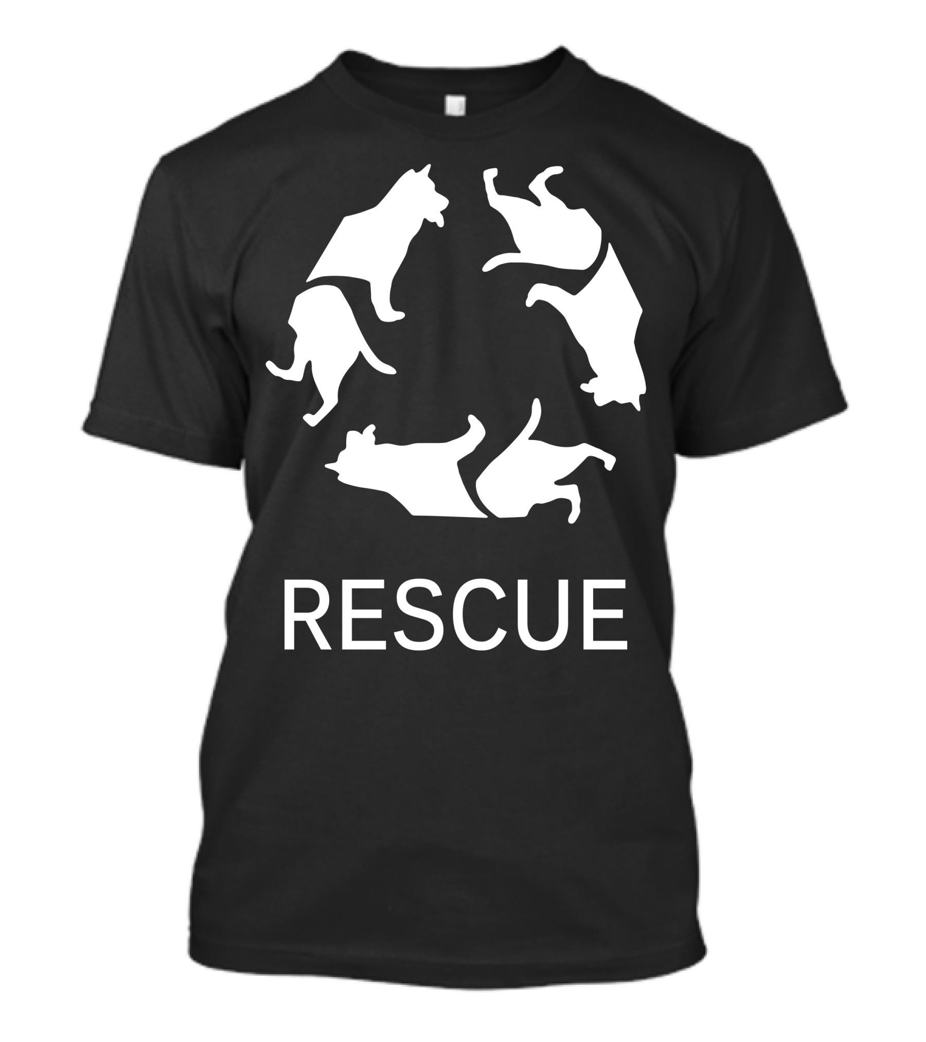 Rescue Dog Circle T-Shirt