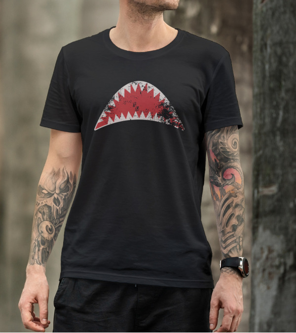 Shark Mouth Open Teeth Ocean Iconic Jaw T-Shirt