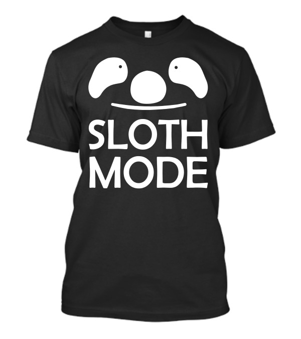 Sloth Mode Lazy Face Minimalist T-Shirt