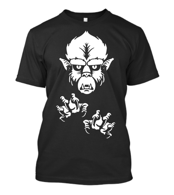The Wolfman Vintage Horror Icon Claws And Face T-Shirt