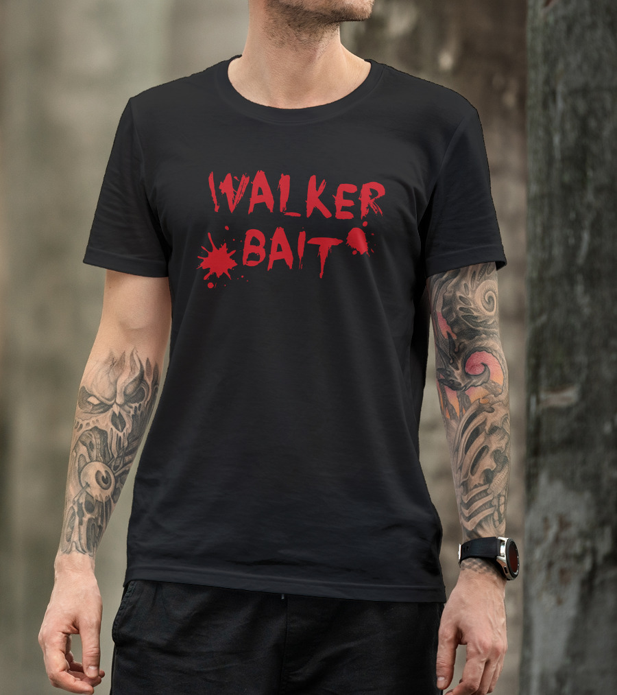 Walker Bait Blood Splatter Zombie T-Shirt