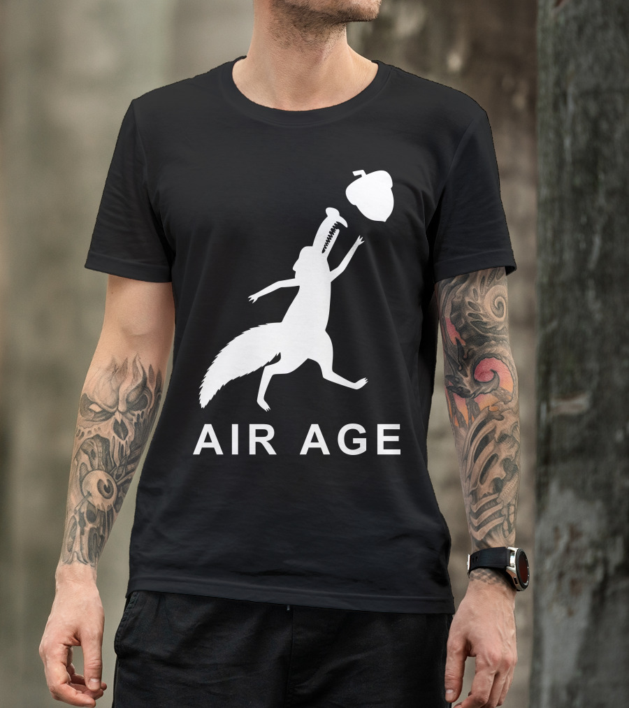 Air Age Ice Age Squirrel And Acorn Chase T-Shirt