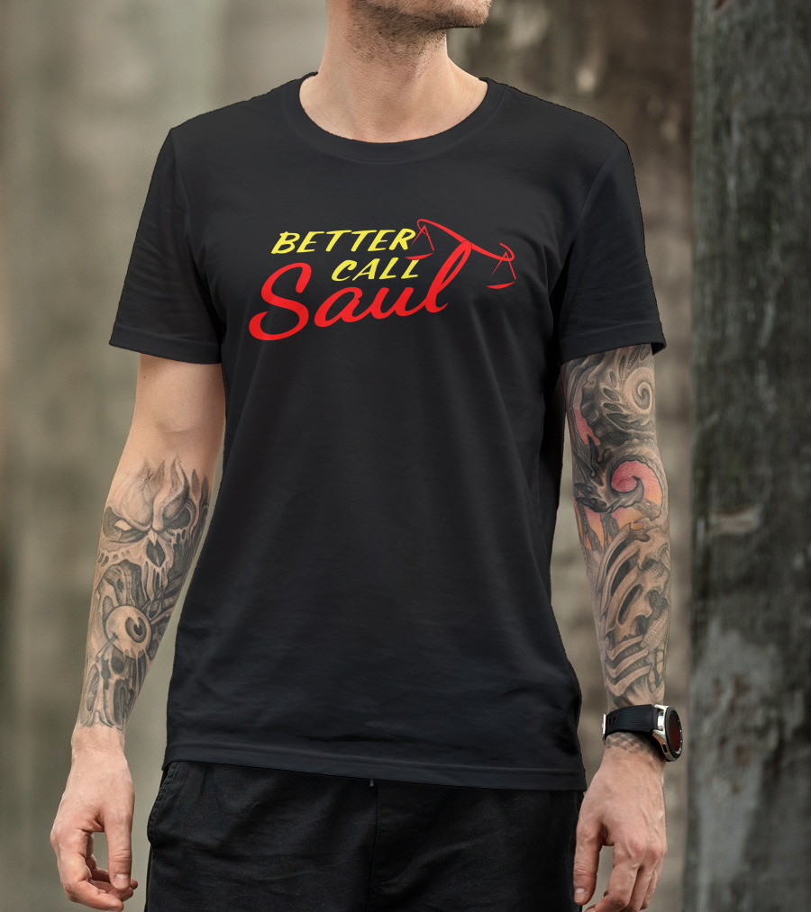 Better Call Saul Logo With Scales Of Justice T-Shirt