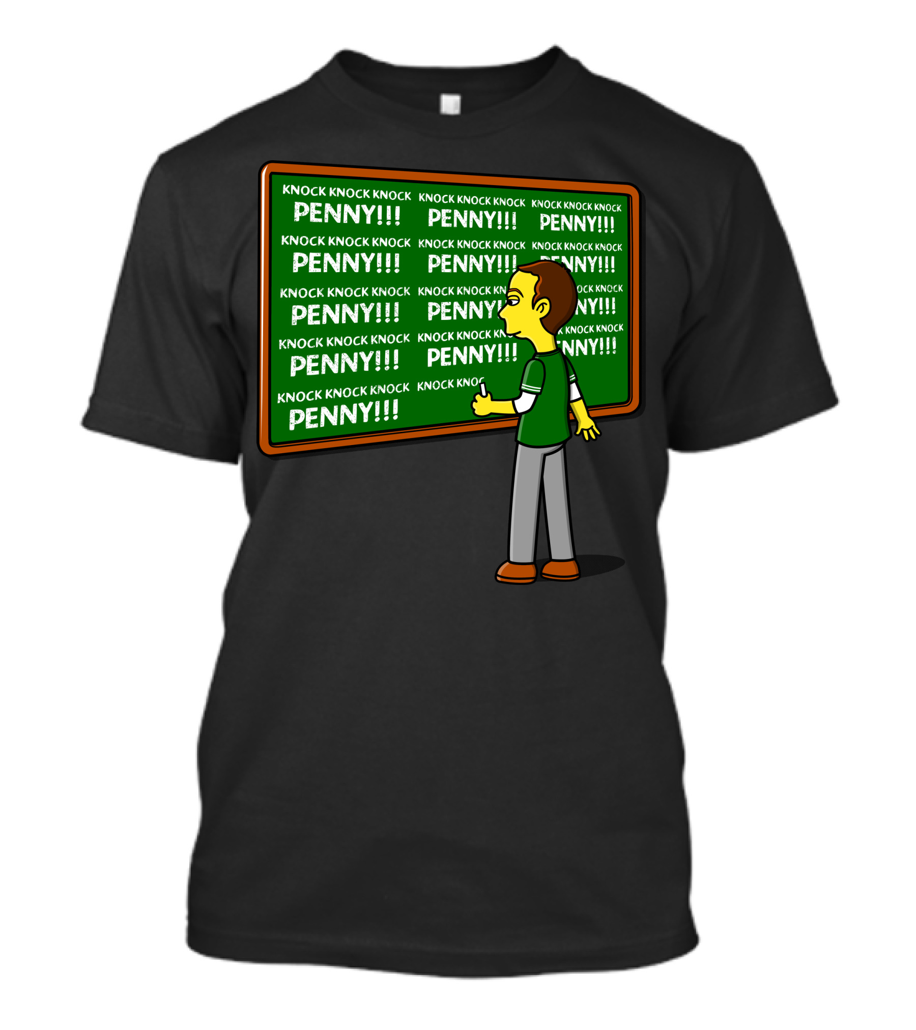 Knock Knock Knock Penny Blackboard Theory T-Shirt
