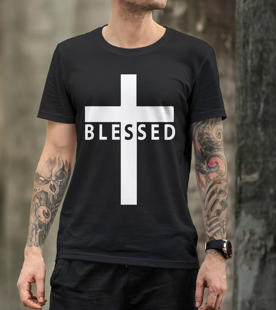 Blessed Cross Christian Faith T-Shirt