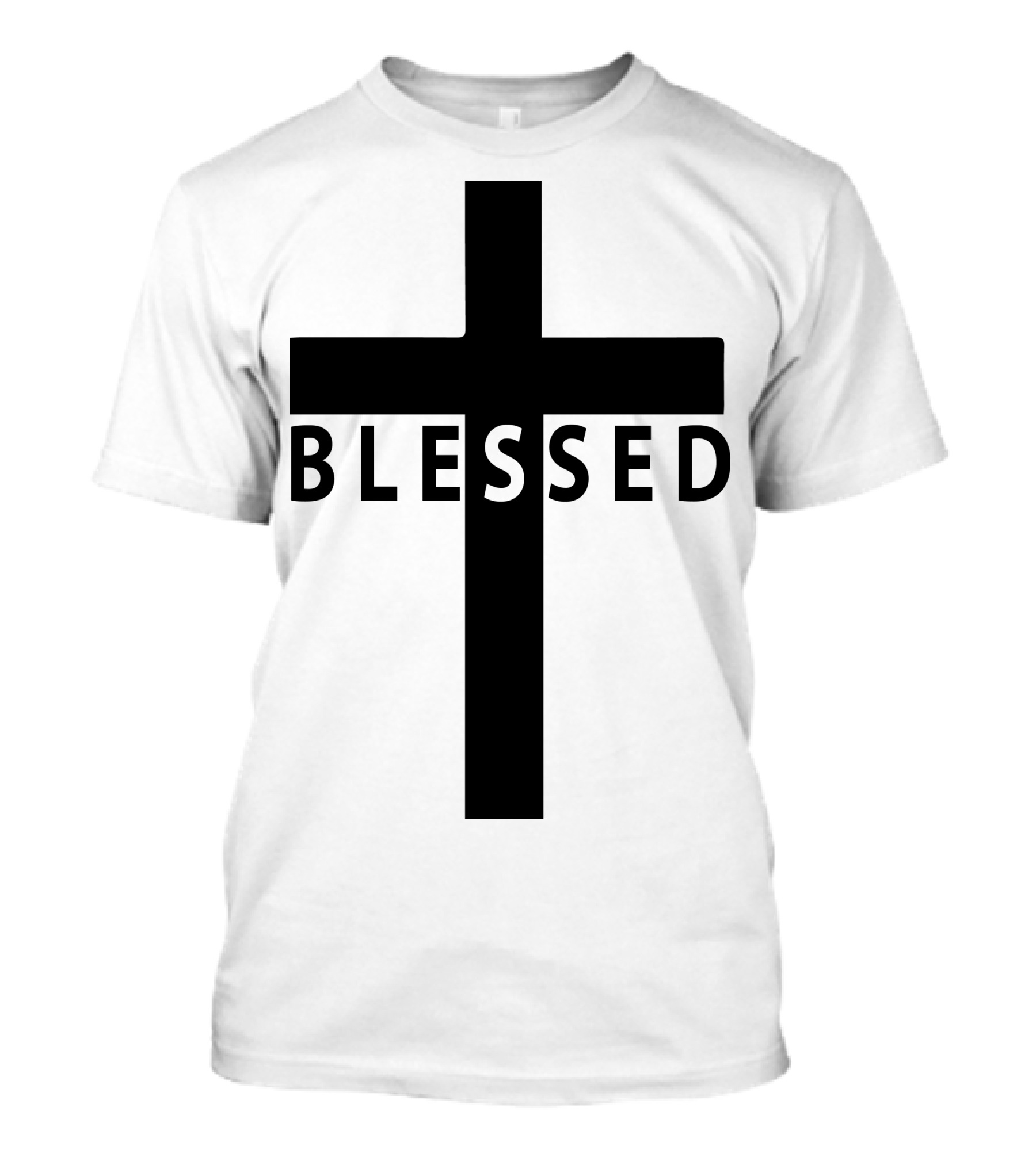 Blessed Black Cross T-Shirt