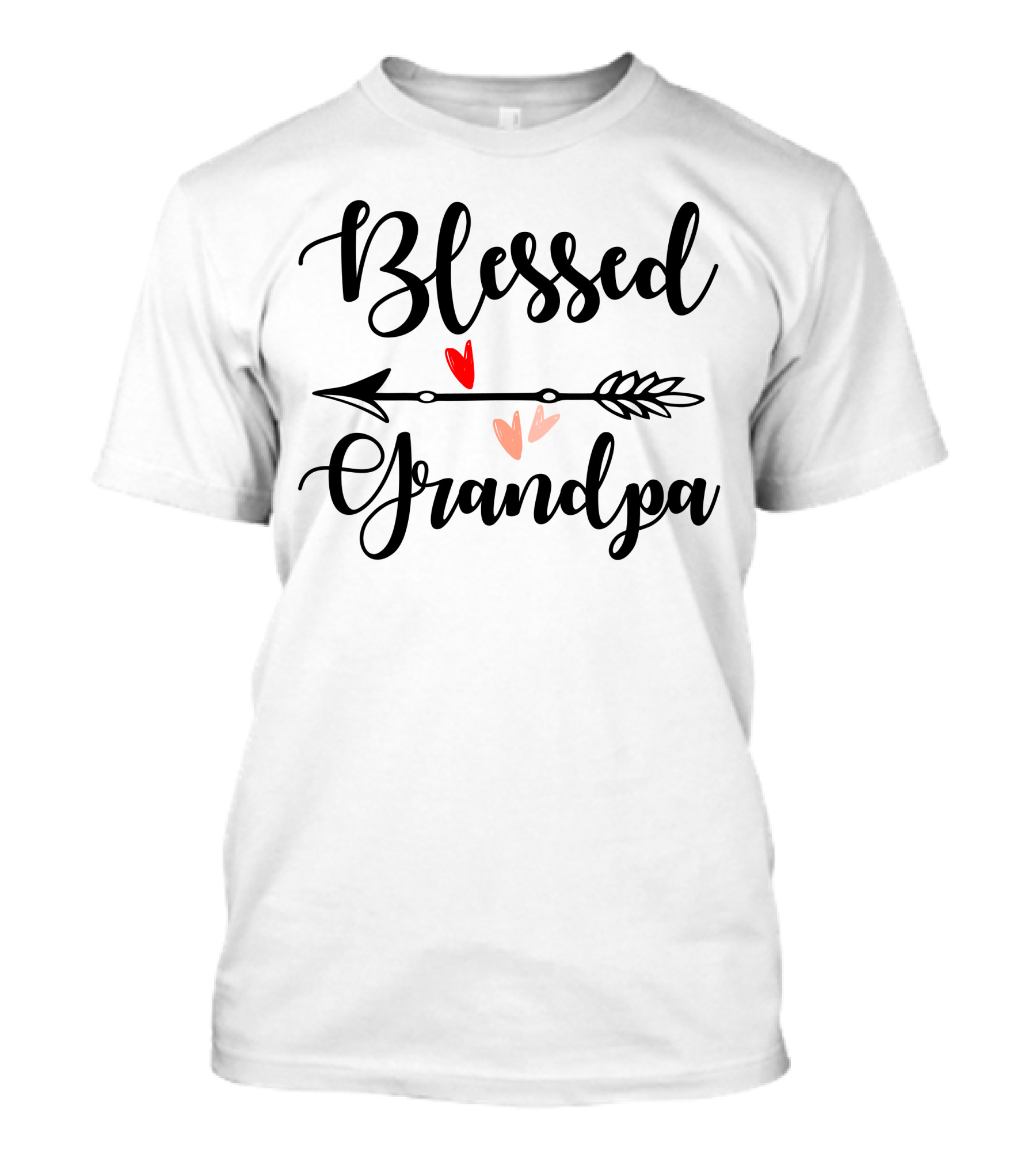 Blessed Grandpa Arrow Hearts T-Shirt