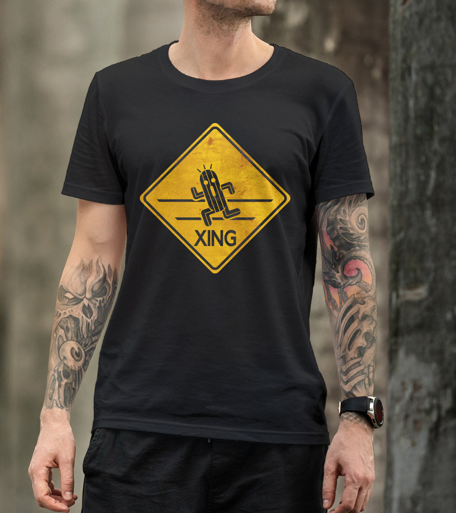 Cactuar Xing Crossing Sign T-Shirt