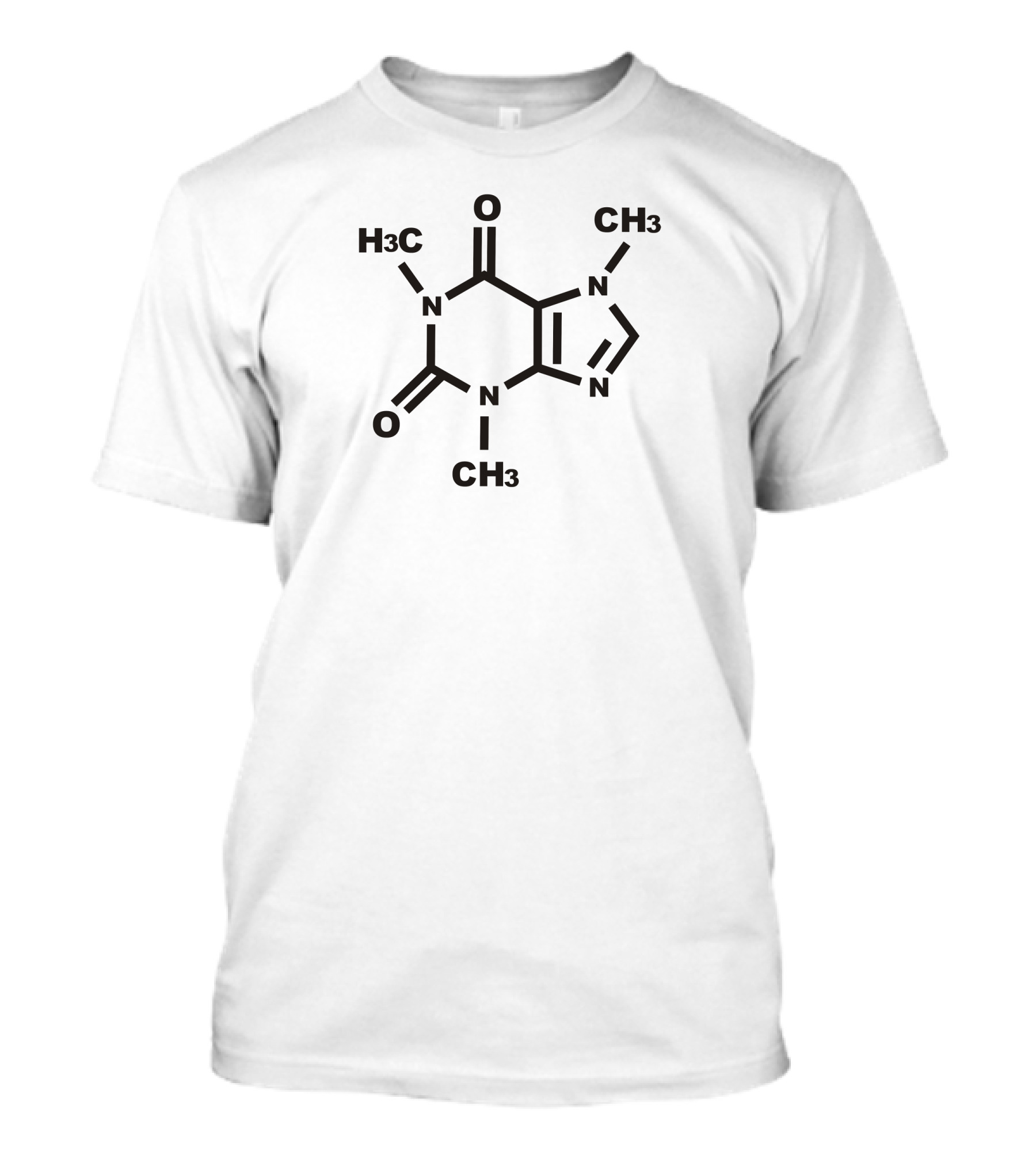 Caffeine Molecular Structure H3C CH3 Chemical Formula T-Shirt