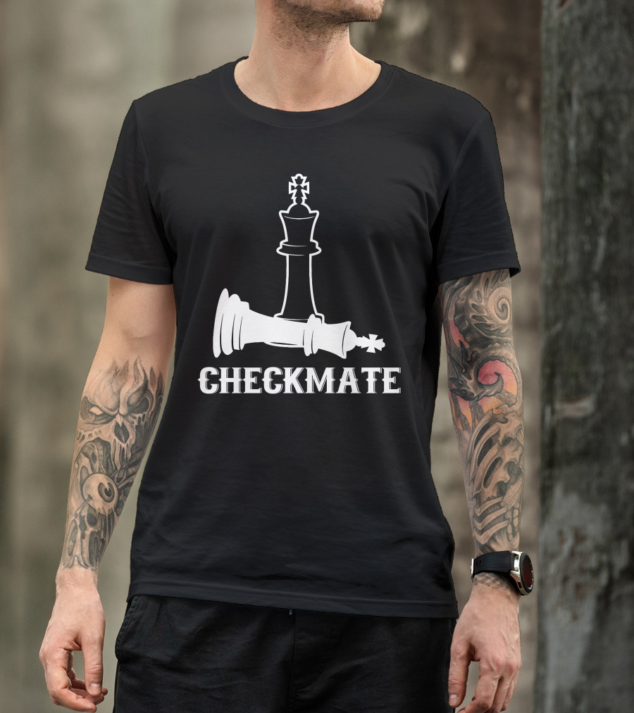 Checkmate Chess King And Fallen Queen Chess Lover T-Shirt