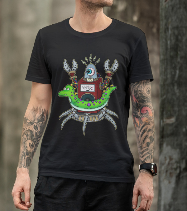 Crab Octopus Primus Cyclops Eyeball Creature T-Shirt
