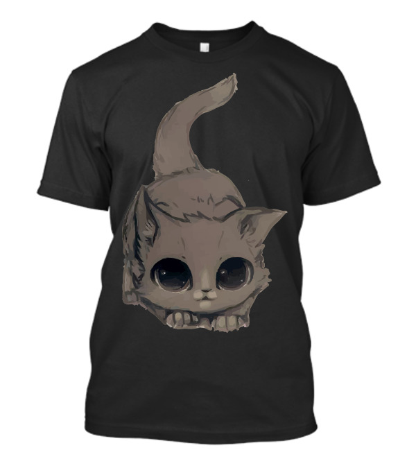 Cute Cat Adorable Big-Eyed Kitten T-Shirt