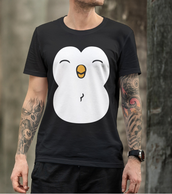 Cute Penguin Smiling Face T-Shirt