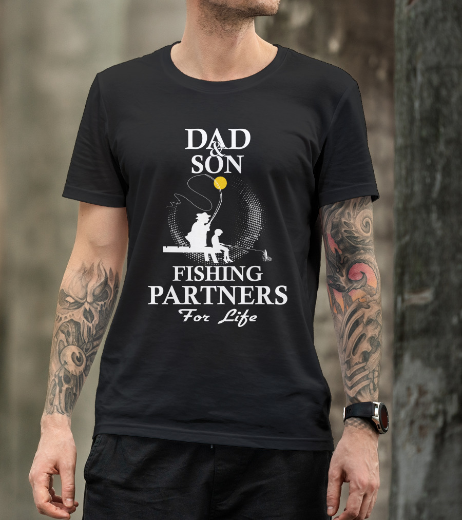 Dad And Son Fishing Partners For Life T-Shirt