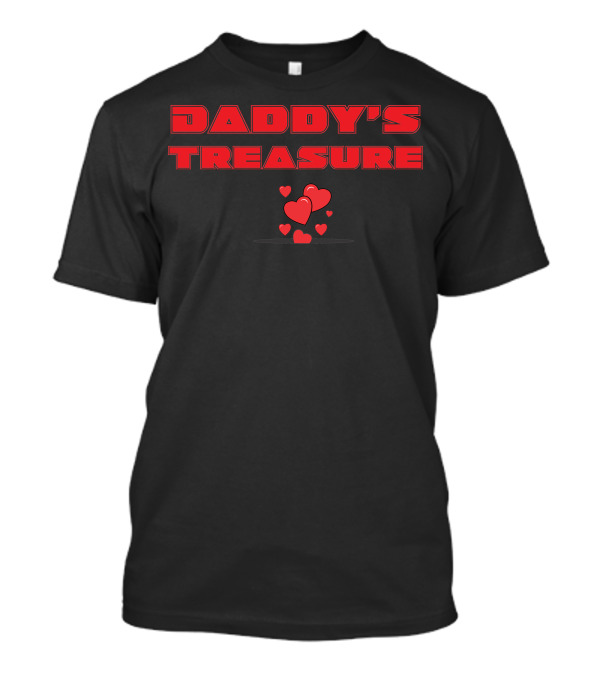 Daddy's Treasure Love Hearts T-Shirt