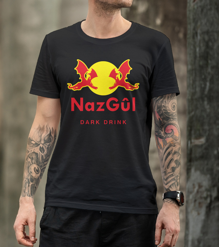 Nazgûl Dark Drink Dragon Wings Crescent Moon T-Shirt