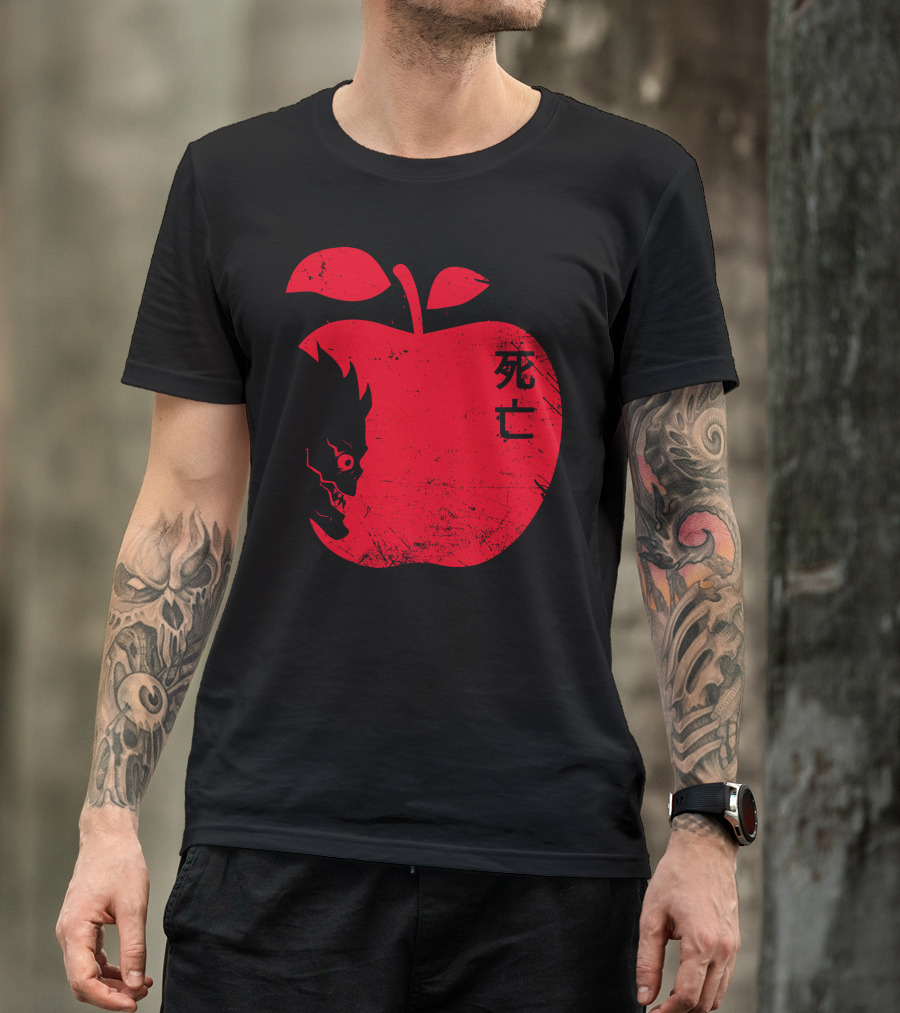 Death Note Ryuk Red Apple Iconic Manga T-Shirt