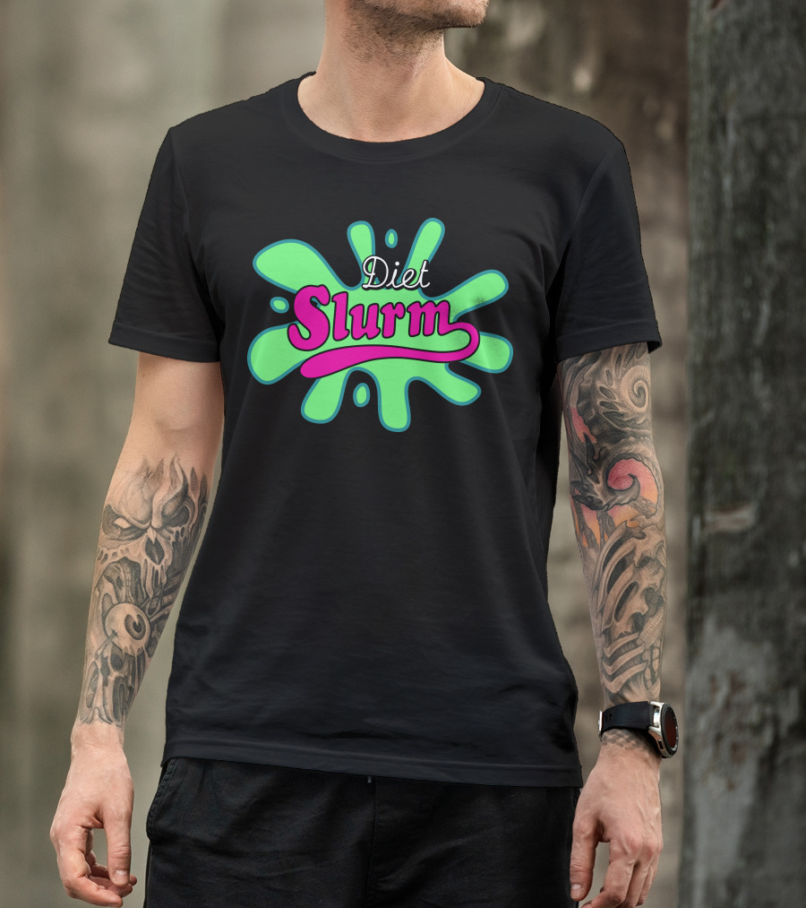 Futurama Diet Slurm Logo Splash T-Shirt