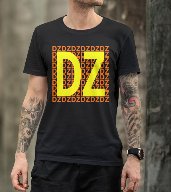DZ Repeated Pattern Bold Highlight T-Shirt