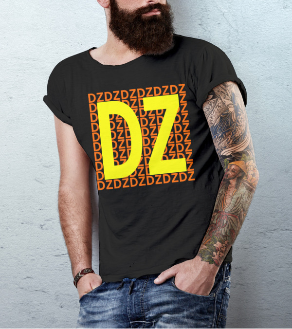 DZ Repeated Pattern Bold Highlight T-Shirt