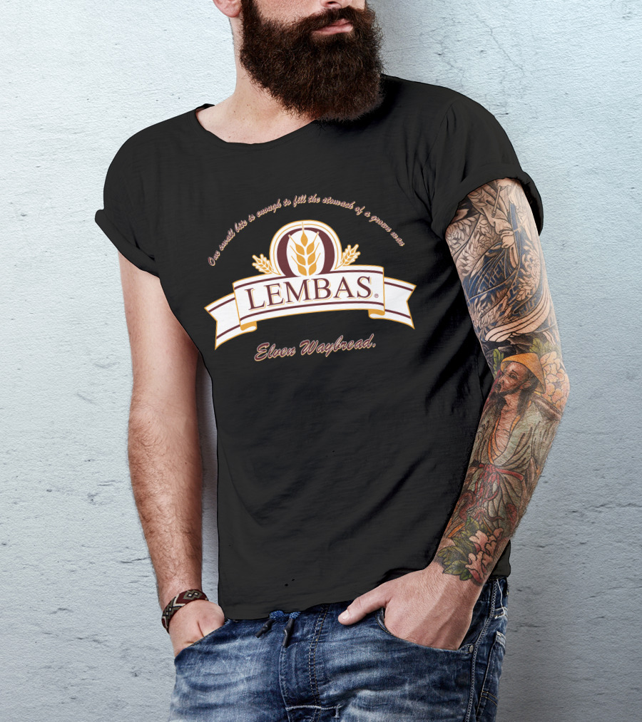 LEMBAS One Small Bite Is Enough To Fill The Stomach Of A Grown Man Elven Waybread T-Shirt