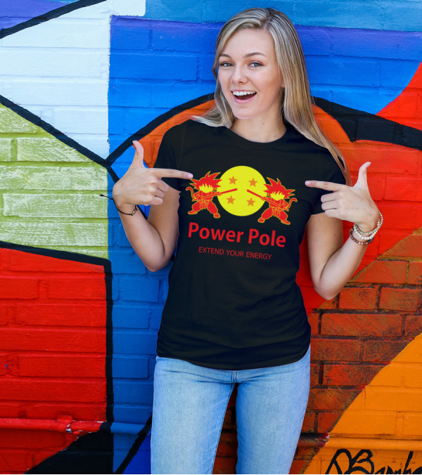 Power Pole Extend Your Energy Dragon Ball Symbol Goku T-Shirt