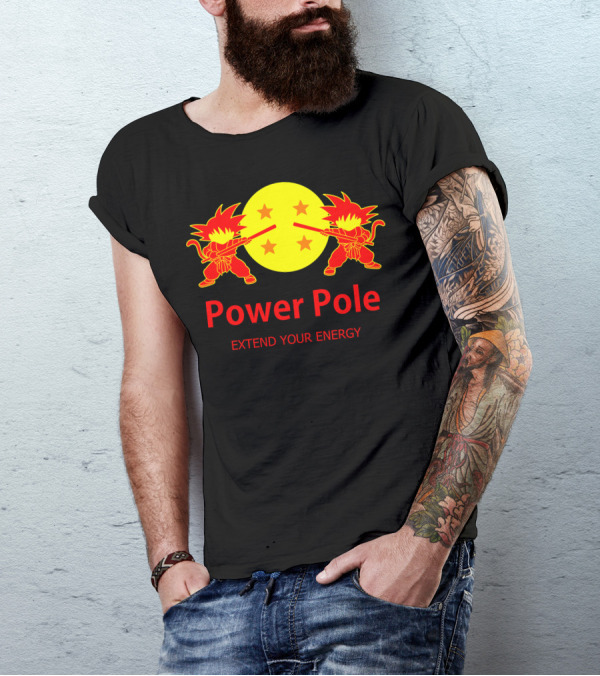 Power Pole Extend Your Energy Dragon Ball Symbol Goku T-Shirt