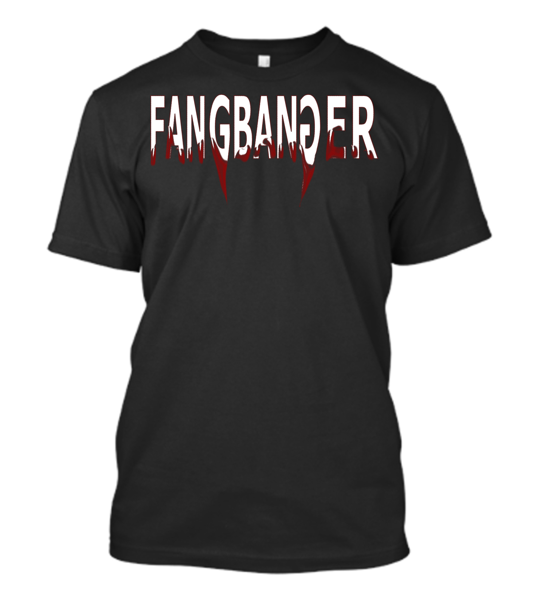 Fangbanger Blood Drip Text T-Shirt