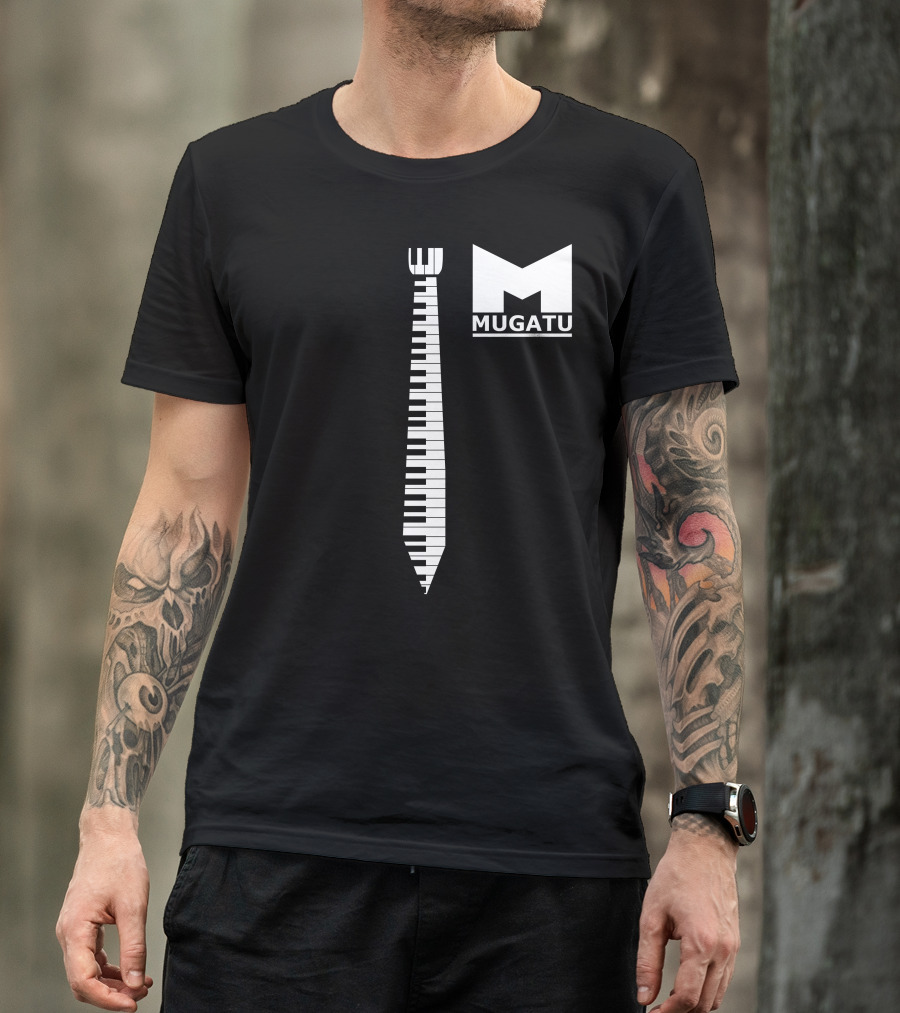 Mugatu Fashion Victim Piano Keyboard Tie T-Shirt