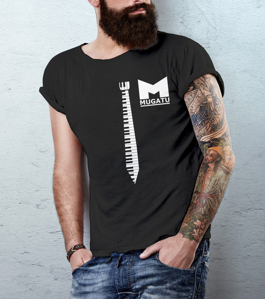 Mugatu Fashion Victim Piano Keyboard Tie T-Shirt