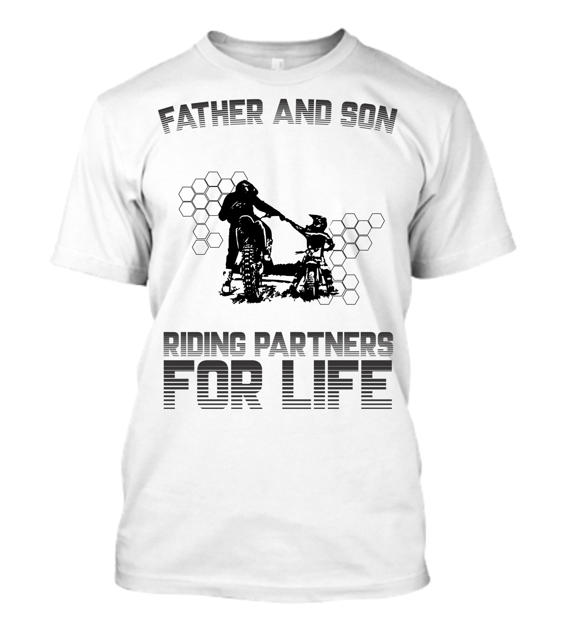 Father And Son Riding Partners For Life Motocross Bond T-Shirt