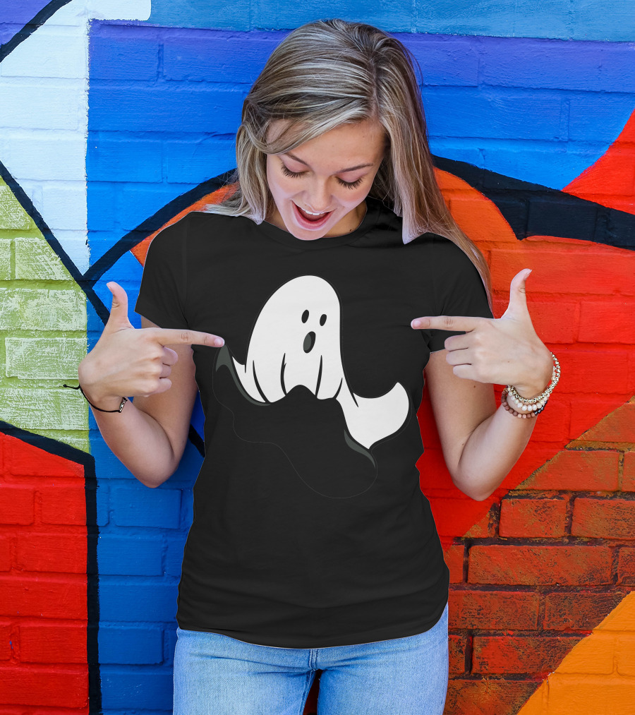 Flying Ghost Halloween Spirit T-Shirt