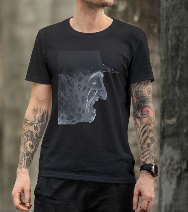 Freddy Krueger Nightmare Profile Iconic Dark Hat T-Shirt