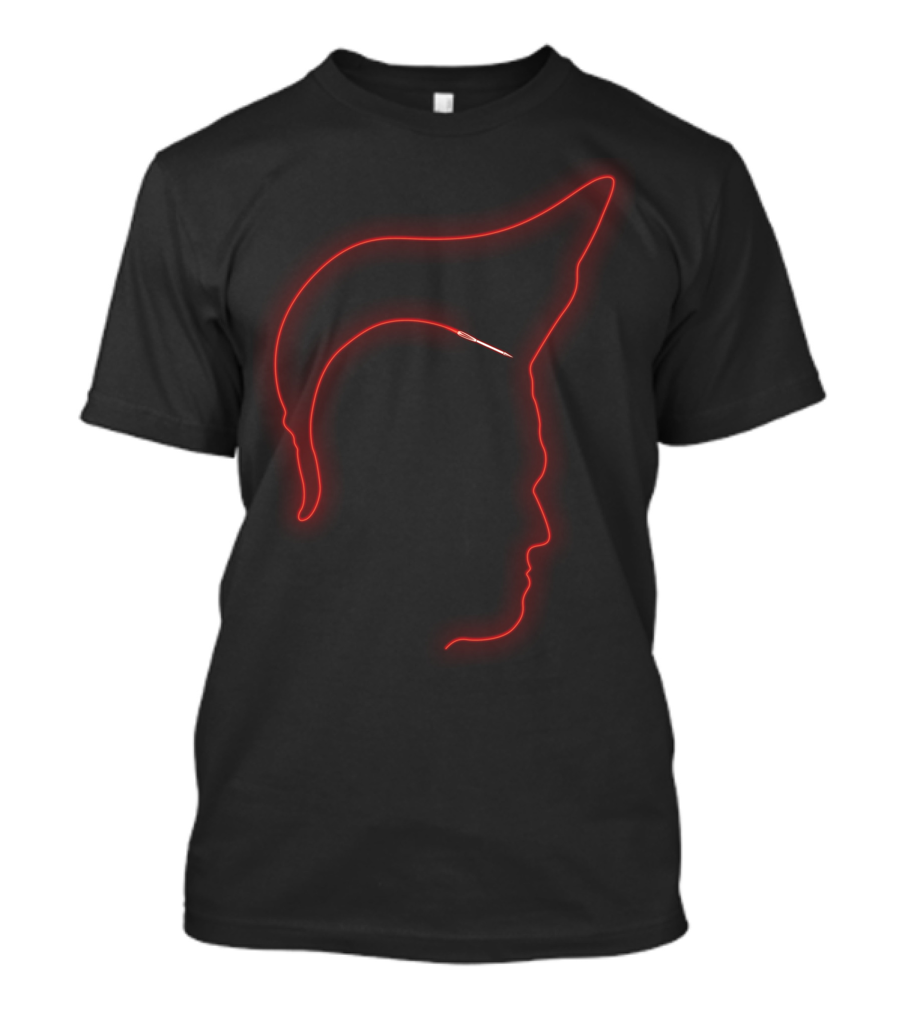 Galaxy Guardian Yondu Neon Red Fin Outline T-Shirt