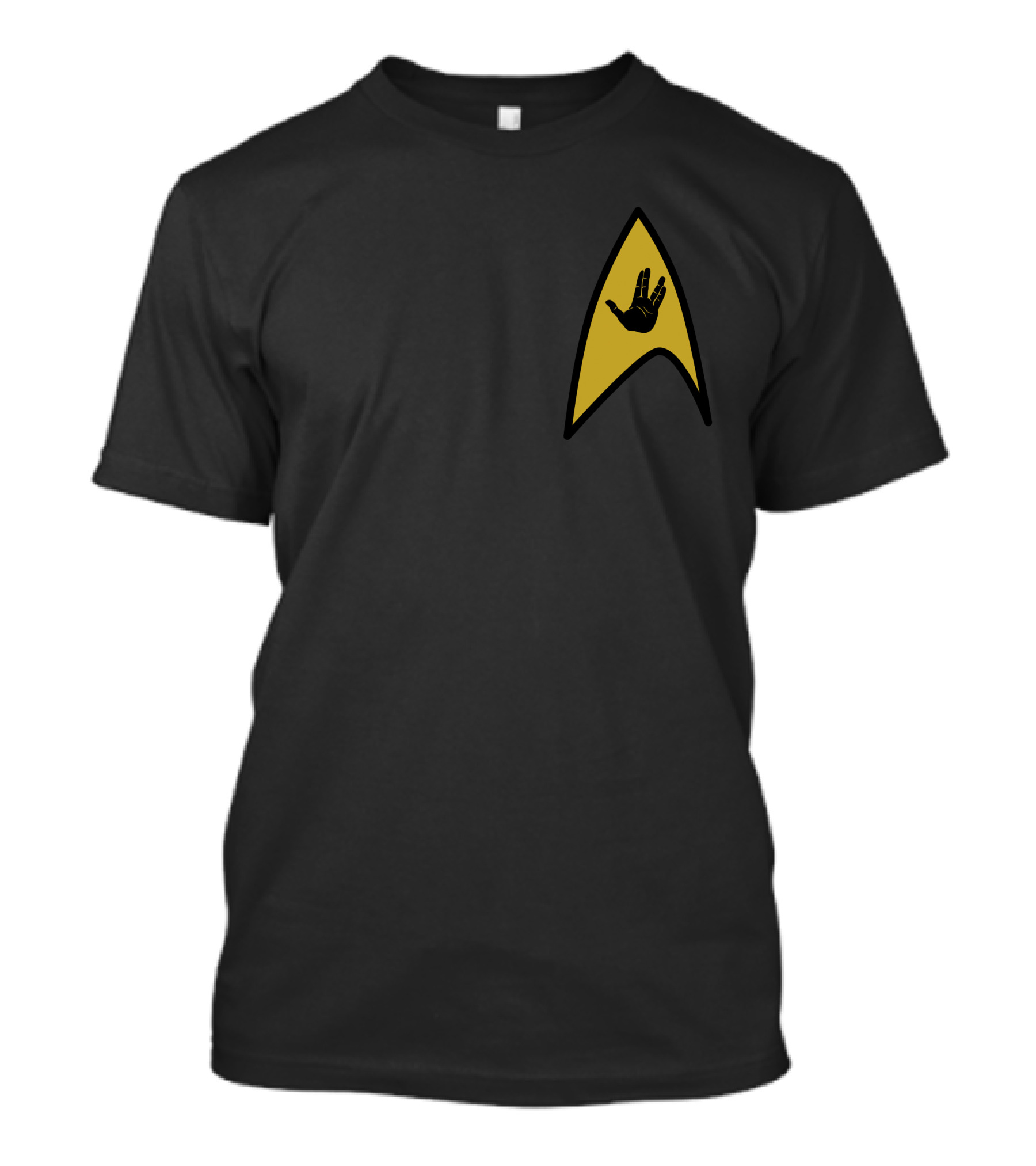 Hand Trek Vulcan Salute Badge T-Shirt