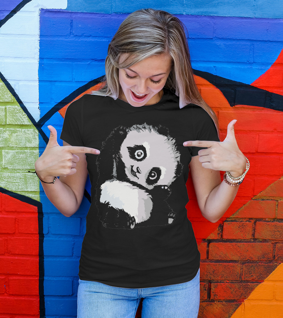 Happy Panda Cute Baby Panda Bear T-Shirt