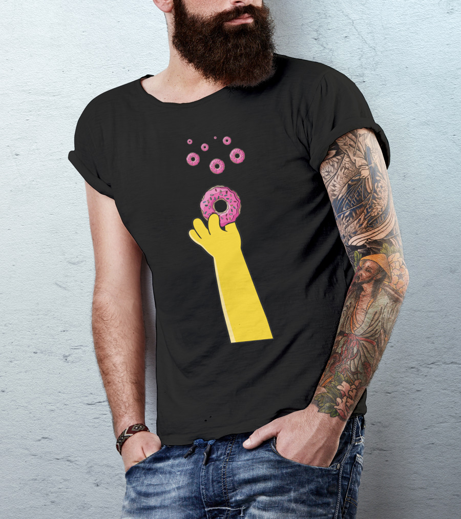 Homer's Iconic Pink Donut Reach T-Shirt