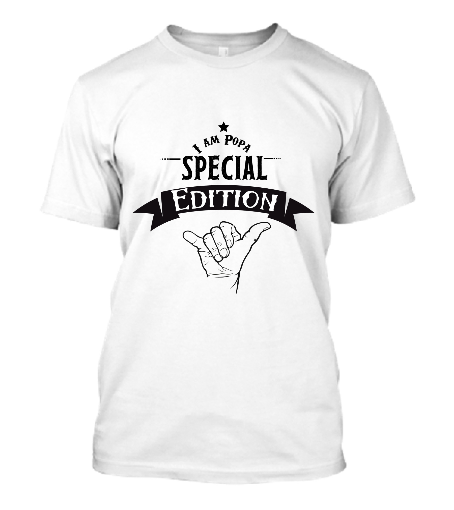 I Am Popa Special Edition Hand Gesture Star T-Shirt