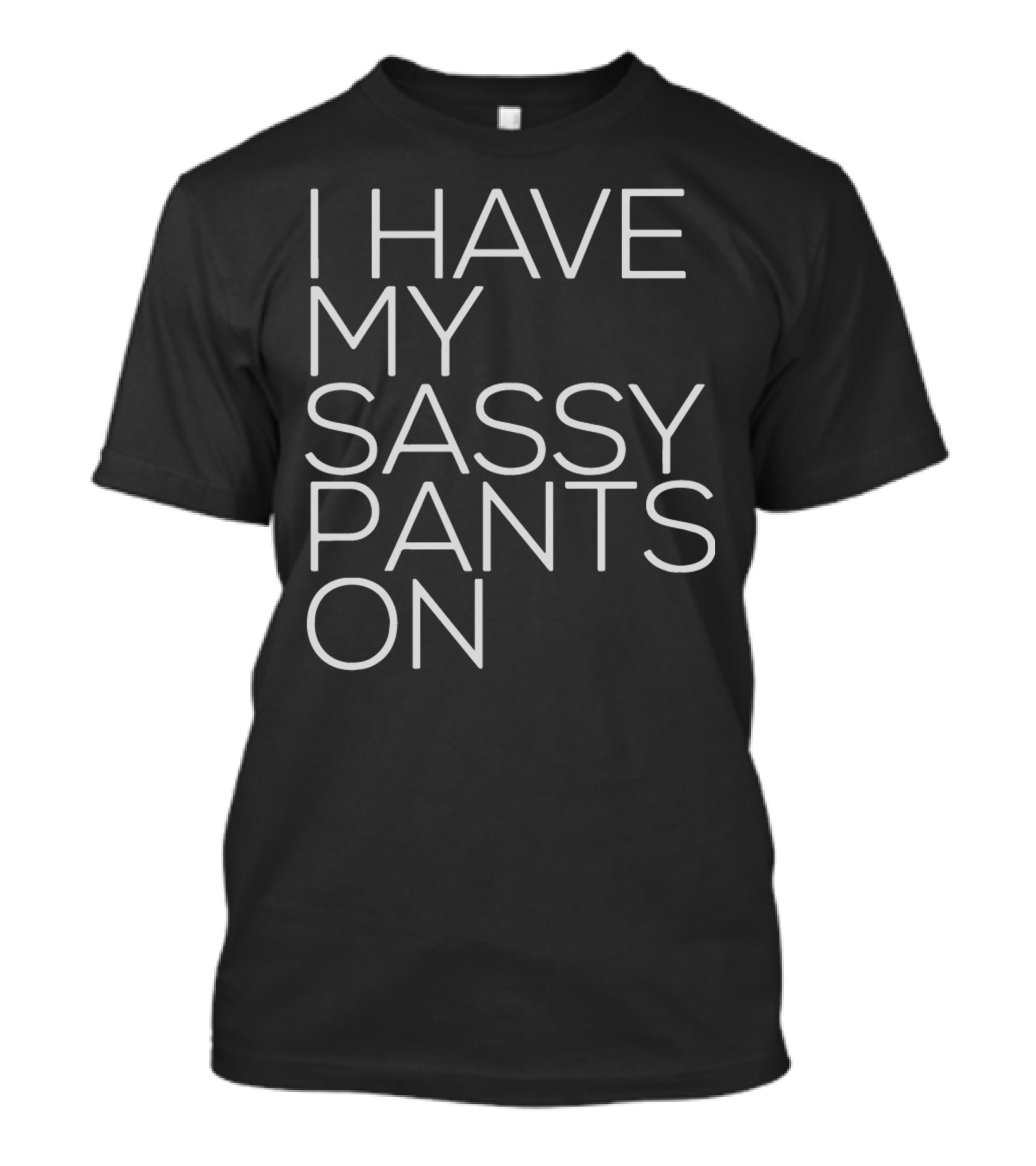 I Have My Sassy Pants On Statement Tee Typography T-Shirt