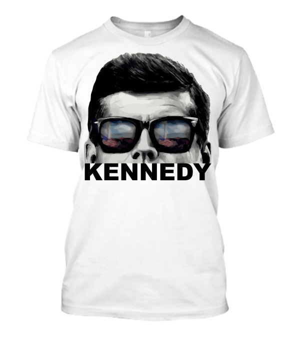 KENNEDY Sunglasses American Flag Reflection T-Shirt