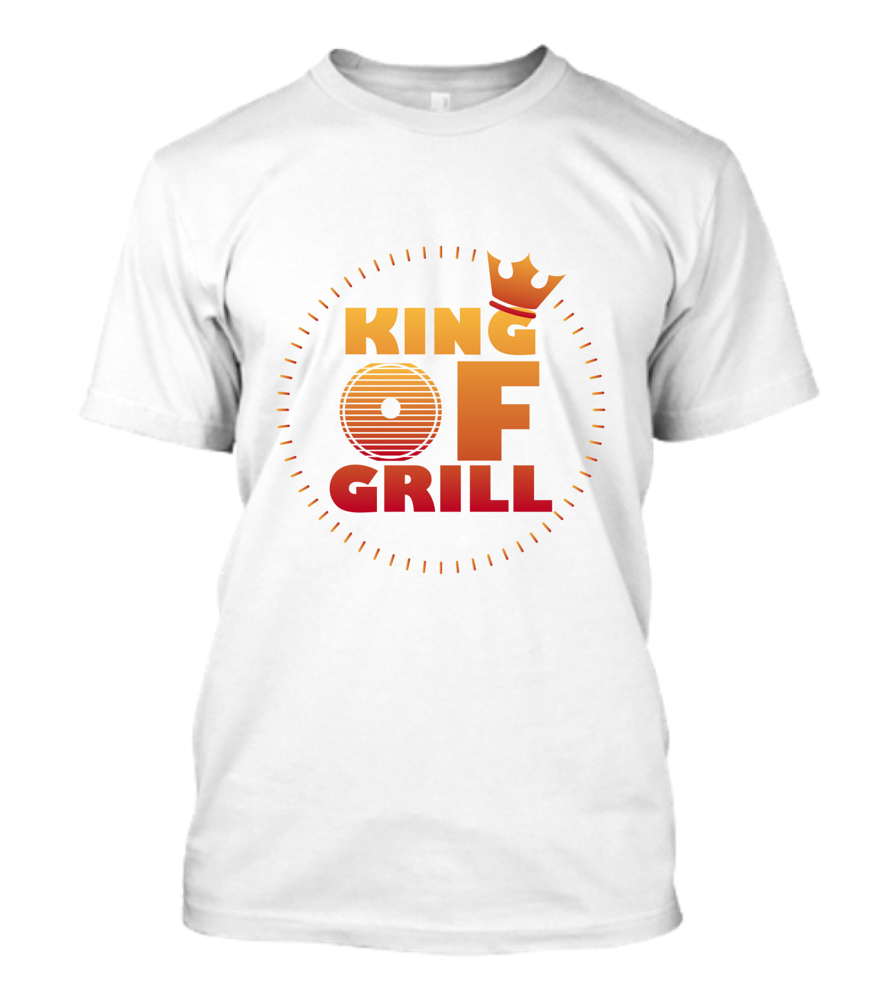 King Of Grill BBQ Enthusiast Crown Flame T-Shirt