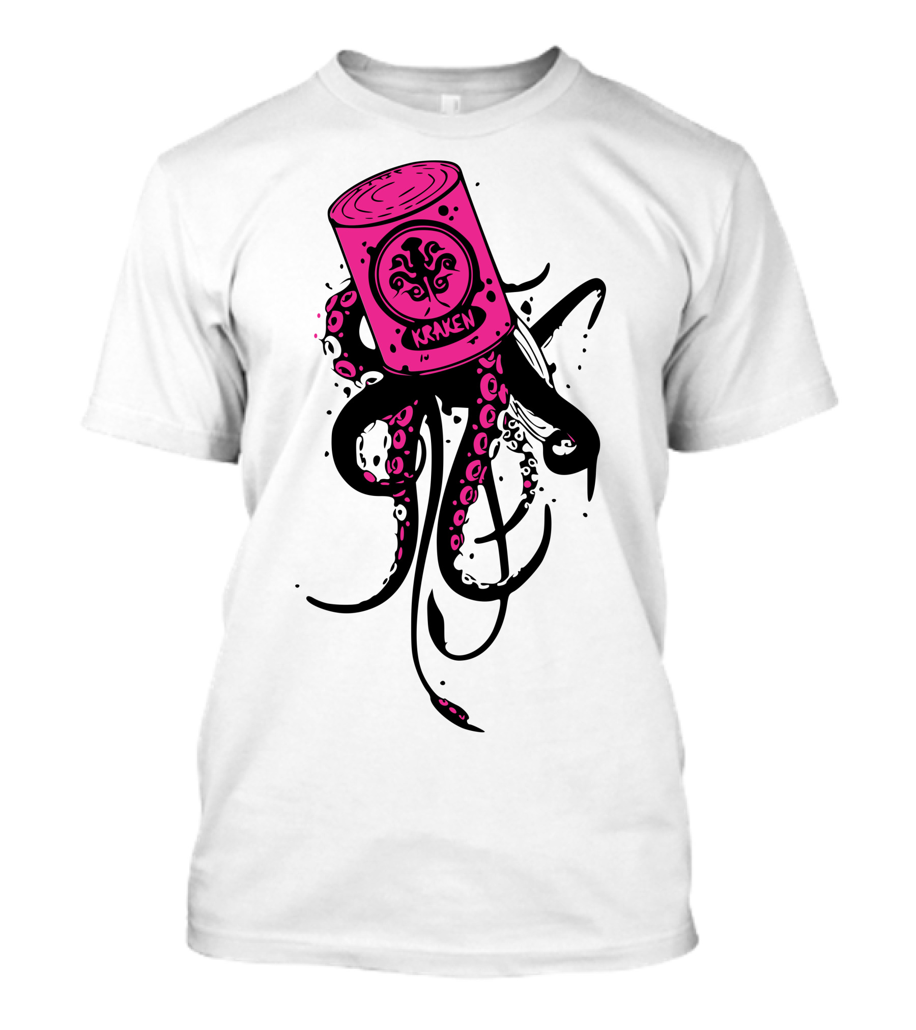 Pink Kraken Octopus Tentacles T-Shirt