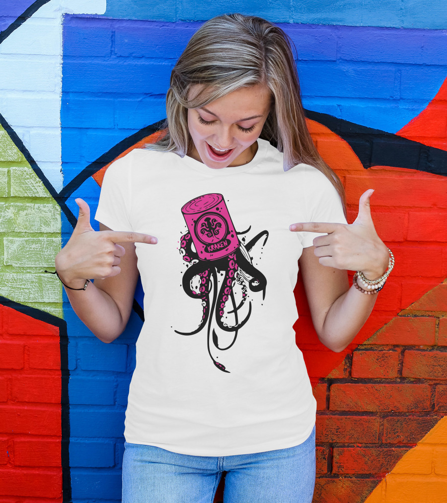 Pink Kraken Octopus Tentacles T-Shirt